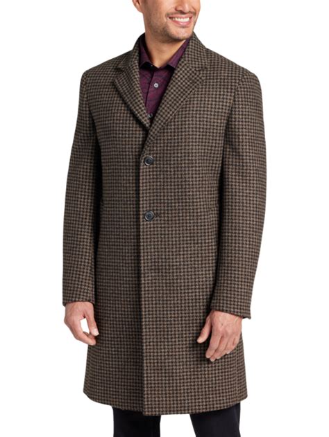 michael kors classic fit houndstooth topcoat|Michael Kors Men's Classic.